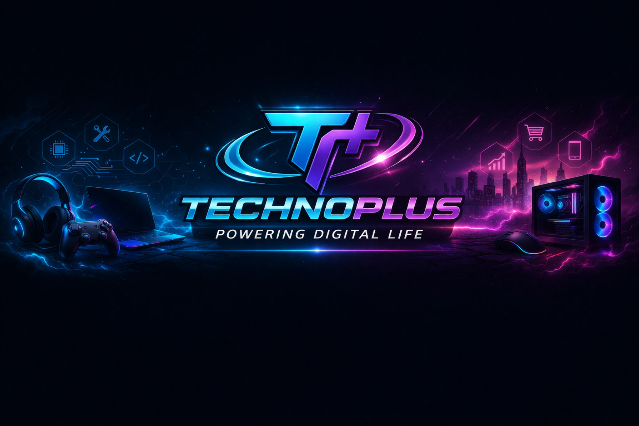 Technoplus premium brand banner